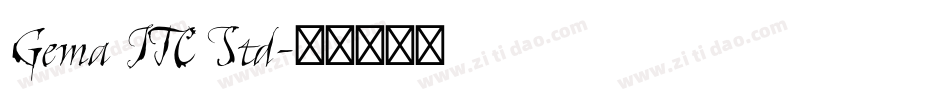Gema ITC Std字体转换